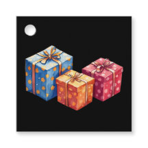 Akvarellpresentlådor illustration fyrkantig