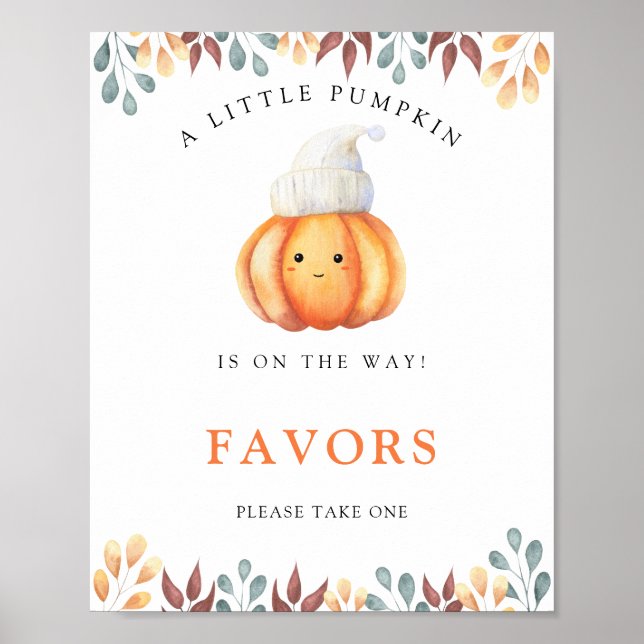 Akvarellpumpa i hatt -  Favoritaffisch Poster (Framsidan)