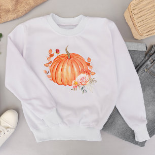 Akvarellpumpa och höstblommor t shirt