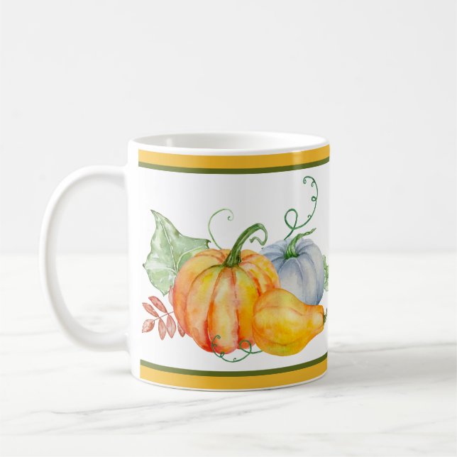 Akvarellpumpor  kaffemugg (Vänster)