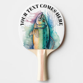 Akvarellserie: Abborre Pingisracket