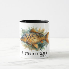 Akvarellserie: Karpfisk Mugg