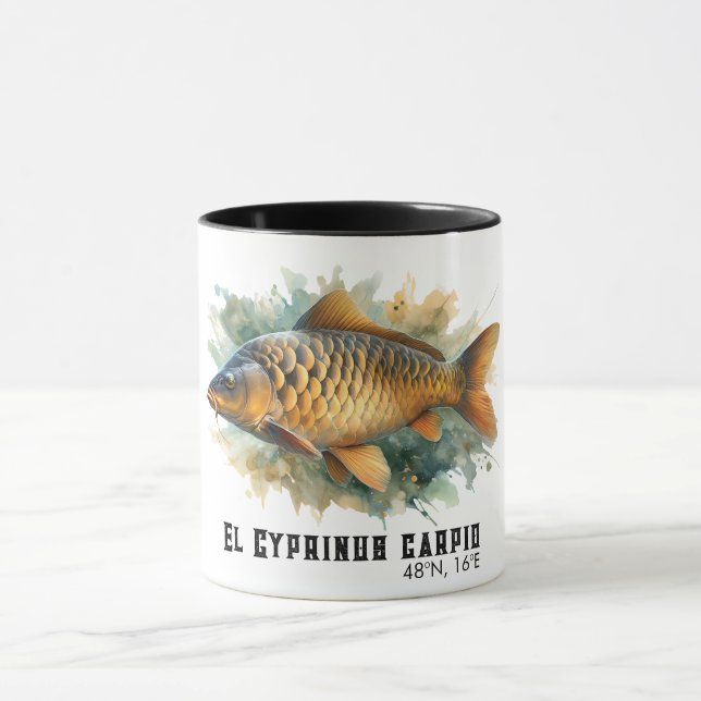 Akvarellserie: Karpfisk Mugg (Center)