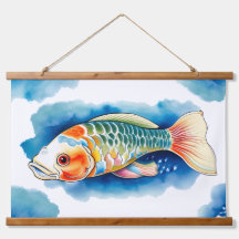 Akvarellserie: Koi-fisk