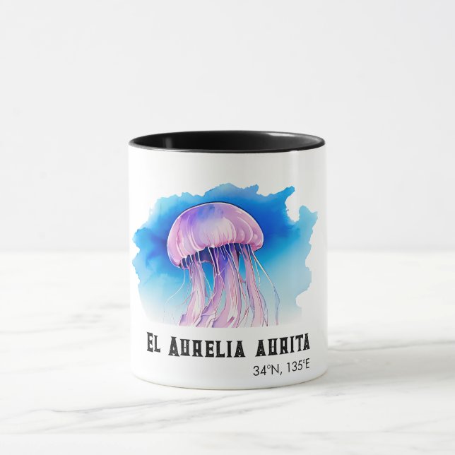 Akvarellserie: Maneter 2 Mugg (Center)