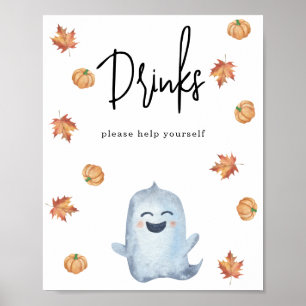 Akvarellspöke - Drycker Poster