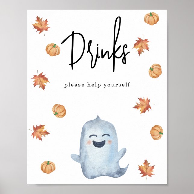 Akvarellspöke - Drycker Poster (Framsidan)