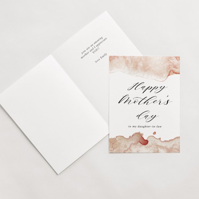 akvarellstänk glad mors dag-kort kort (Skapare uppladdad)