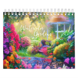 Akvarellträdgårdar Kalender
