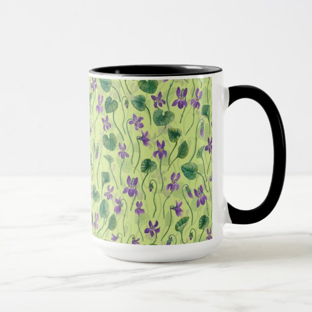 Akvarellviol på honungsdagg mugg (Höger)