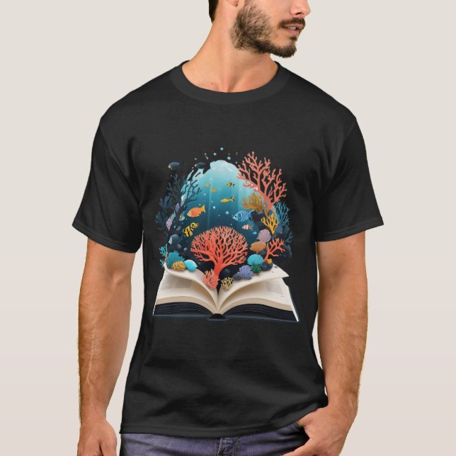 Akvariebok T Shirt (Framsida)