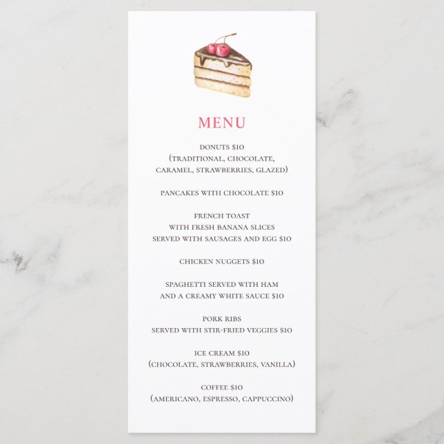 Akvariefärgad tårta eller paj. Enkel bakfika efter Meny (Framsida)