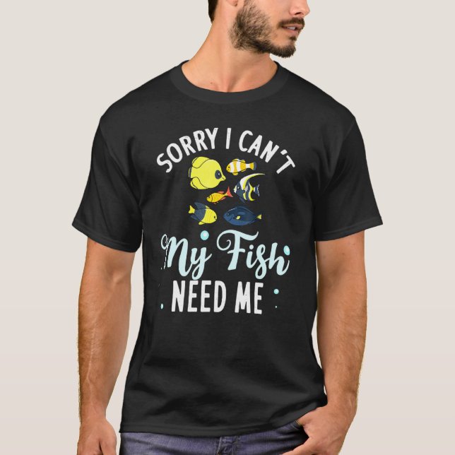 Akvariefisk Saltvatten Akvarieutsmyckning T Shirt (Framsida)