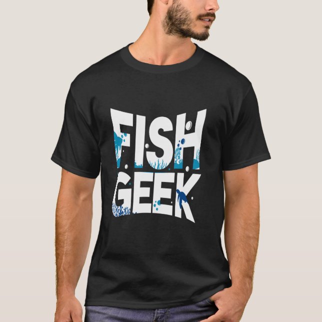 Akvariefiskodlare Havstank T Shirt (Framsida)