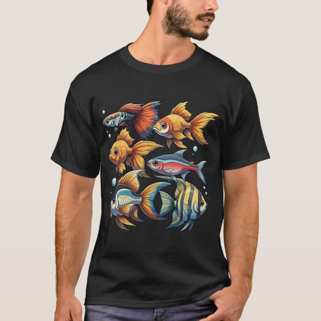 Akvariefiskodling T Shirt (Framsida)