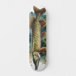 Akvarieserie: Gädda Mini Skateboard Bräda 18,5 Cm
