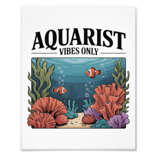 Akvarist Fish Collector Aquarium Junkie Fish Älska Fototryck