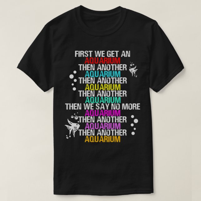 Akvarist Fish Fishkeeper Aquarium Aquascaping Clas T Shirt (Design framsida)