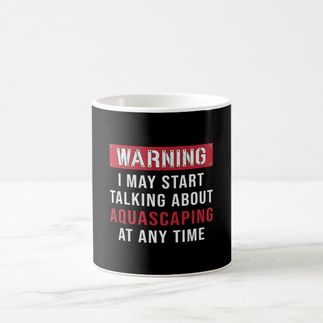 Akvarist Warning Aquascaping Fish Keeper Aquarium Kaffemugg (Center)
