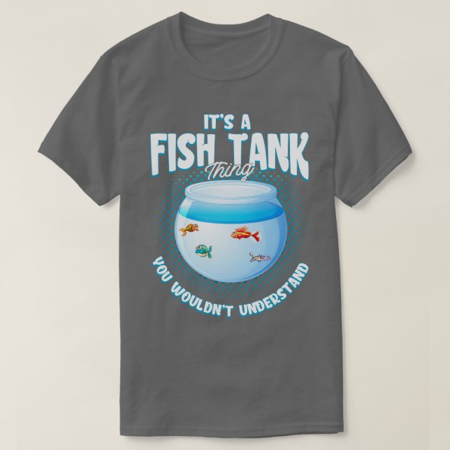 Akvaristisk akvascaping Aquarium Fish Akvarist Fis T Shirt (Design framsida)