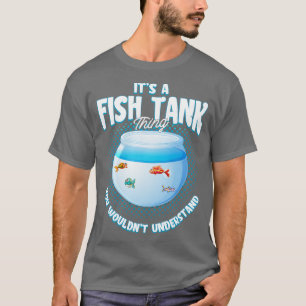 Akvaristisk akvascaping Aquarium Fish Akvarist Fis T Shirt