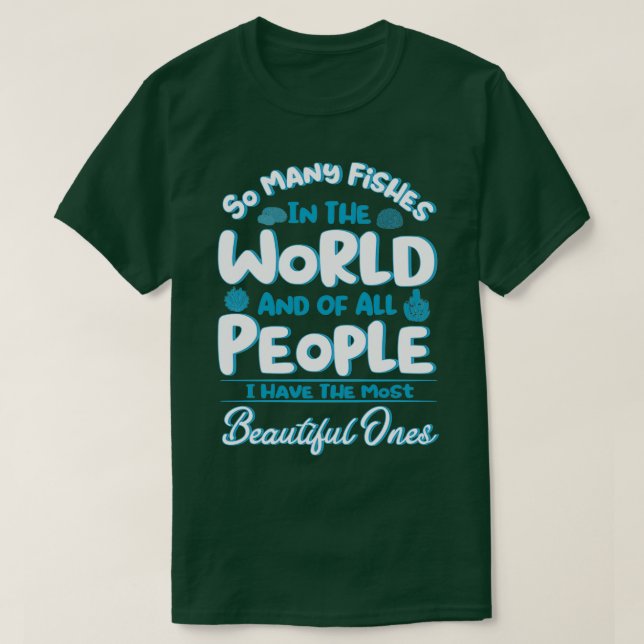 Akvaristisk fiskhållare Aquarium Fish Aquascaping  T Shirt (Design framsida)
