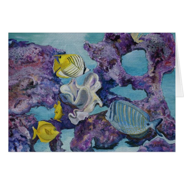 Akvarium Hälsningskort (Framsidan Horizontal)