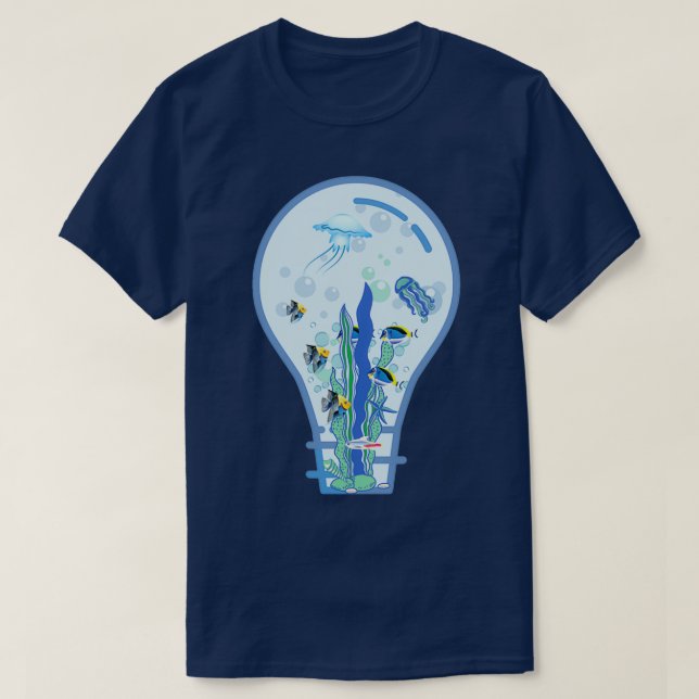akvarium i lampan t shirt (Design framsida)