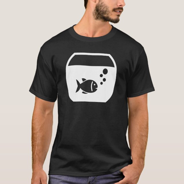 Akvarium med fisk t shirt (Framsida)