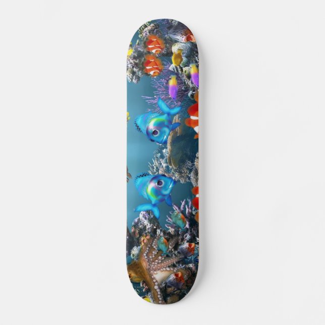 Akvariumsjölivstil Skateboard Bräda 21,5 Cm (Framsida)