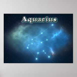Akvarius-konstellation Poster