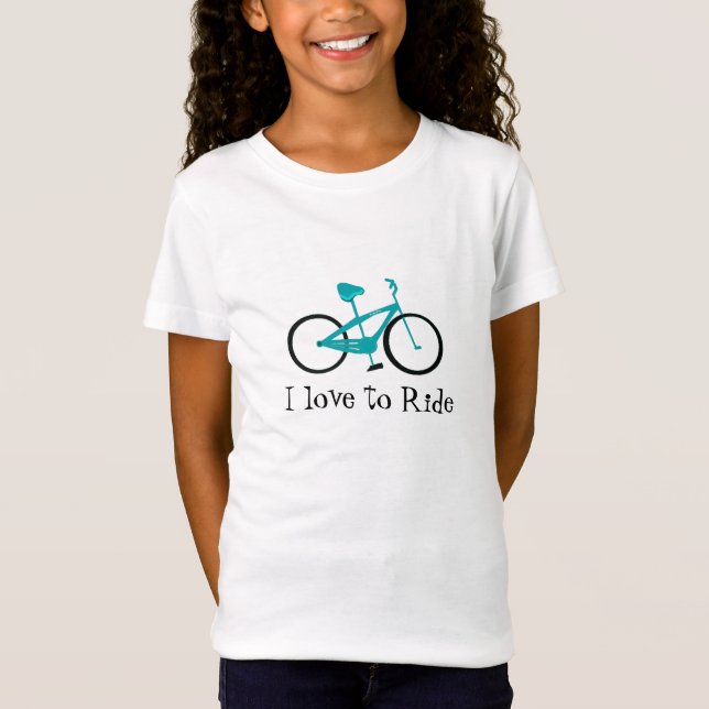 Akvatcykel med text tee shirt (Framsida)
