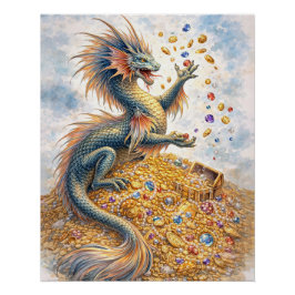 Akvatisk Drakon Perfect Poster