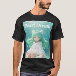 Akvatisk Mynta: Kawaii Undervattensflicka i Hoodie T Shirt