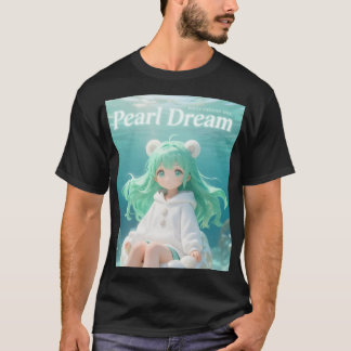 Akvatisk Mynta: Kawaii Undervattensflicka i Hoodie T Shirt