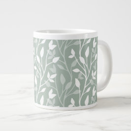 Akvaton Modern Minimal Löv Silhuetter Jumbo Mugg