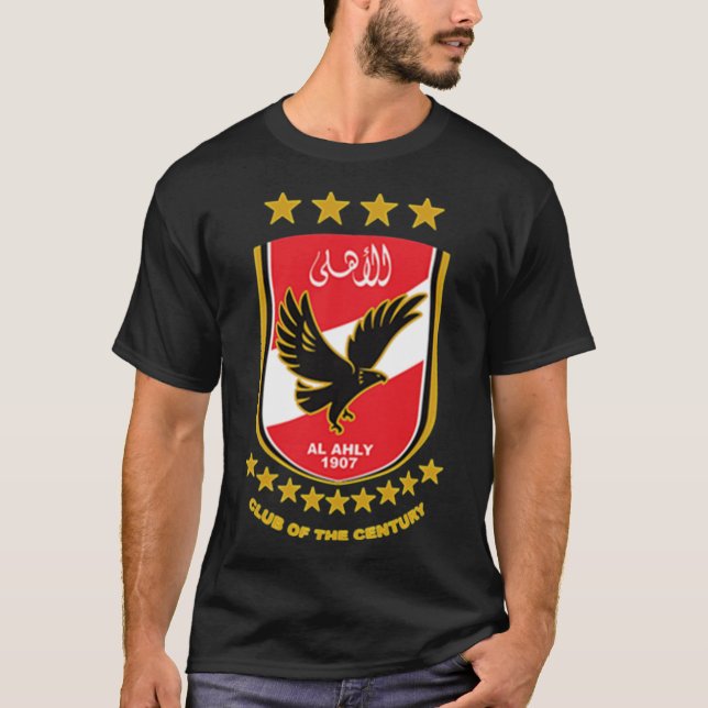 Al-AHLY Football Klubb New 9 stars logotyp Classic T Shirt (Framsida)