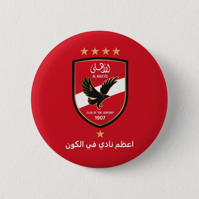 Al Ahly SC Egyptiska fotbollslag Alahly Supportrar Knapp (Framsida)