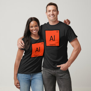 Al - Alabama State Chemistry Periodic Bord Symbol Tröja