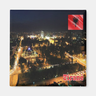 AL - Albanien - Tirana - natt Magnet