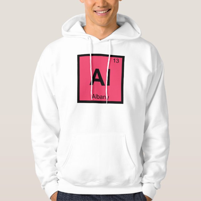 Al - Albany New York Chemistry Periodic Bord City Munkjacka (Framsida)
