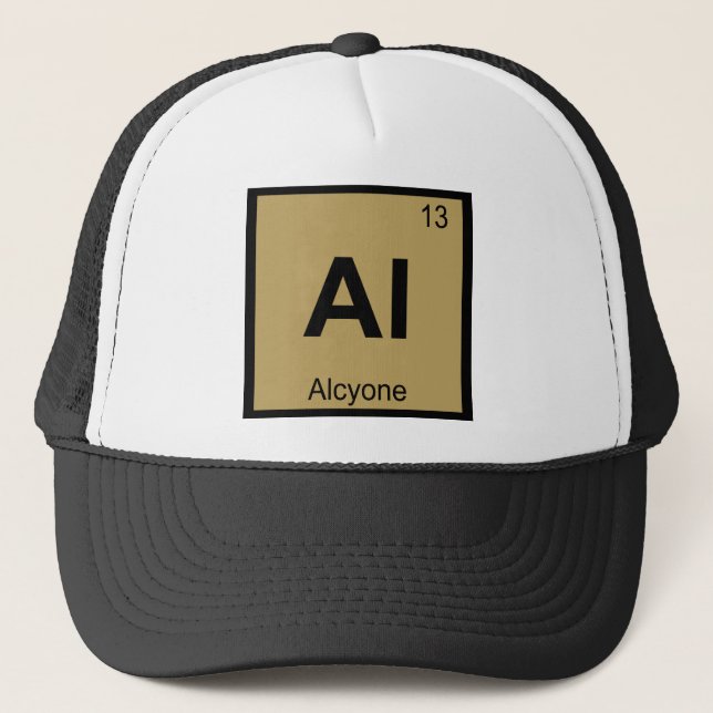 Al - Alcyone Plejaderna Kemisk Periodiska Systemet Keps (Framsida)