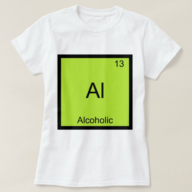 Al - Alkoholkemi Inslag Symbol Funny T-shirt (Design framsida)