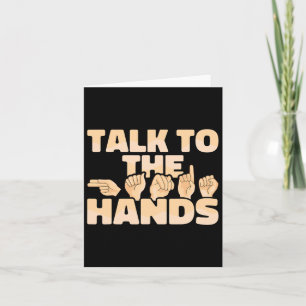 Al American Sign Language Talk med Händer Kort