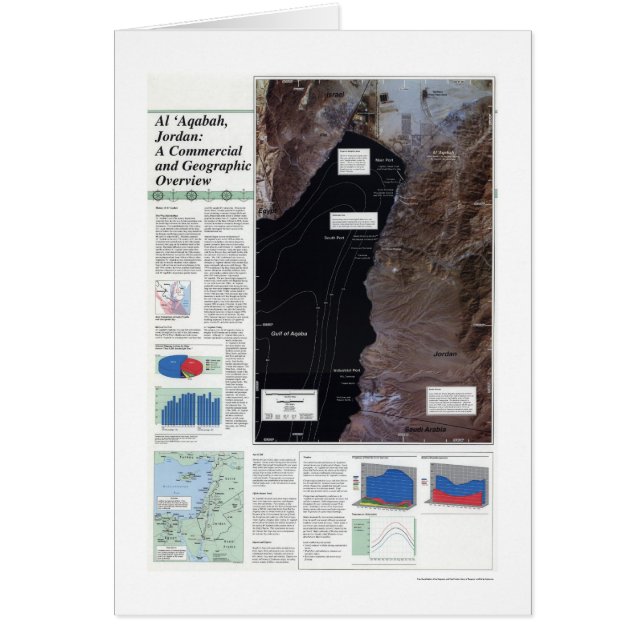 Al Aqabah Jordanienkarta 1993 Hälsningskort (Framsidan)