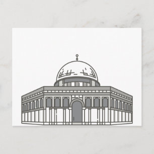 Al aqsa mosque World Landmark Vykort