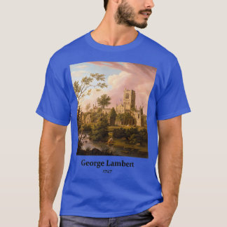 al Art Relaxing liggande målning Kirkstall Abbey T Shirt