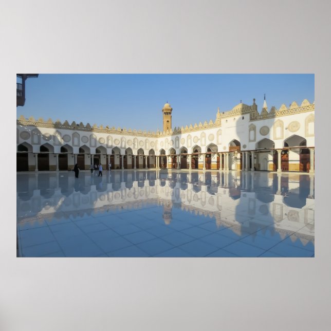 Al-Azhar Mosque Islamic Cairo Egypten Masjids Phot Poster (Framsidan)