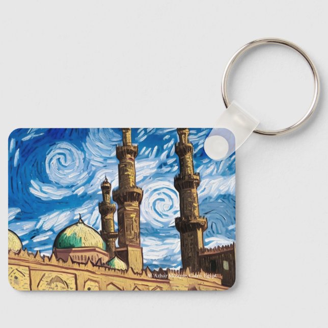 Al-Azhar Mosque, Kairo, Egypten på en nyckelring (Framsida)