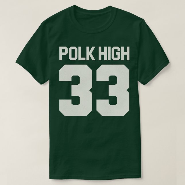 Al Bundy Polk High Jersey FrontBack Skriv ut T Shirt (Design framsida)